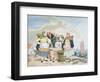 Fish Market by the Sea, c.1860-Richard Dadd-Framed Premium Giclee Print