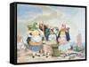 Fish Market by the Sea, c.1860-Richard Dadd-Framed Stretched Canvas