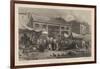 Fish Market Canton, 1855-Wilhelm Joseph Heine-Framed Giclee Print