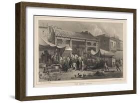 Fish Market Canton, 1855-Wilhelm Joseph Heine-Framed Giclee Print