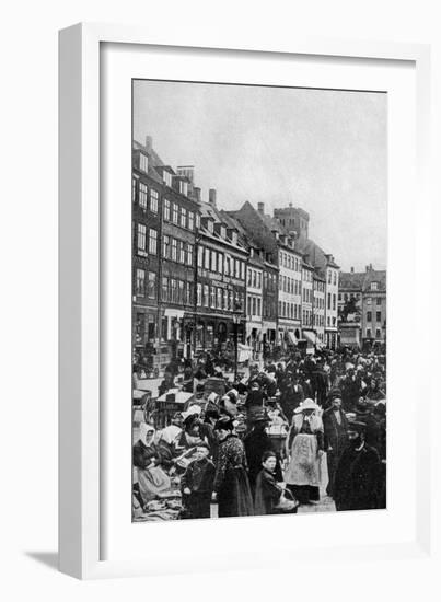 Fish Market, Copenhagen, C1922-null-Framed Giclee Print