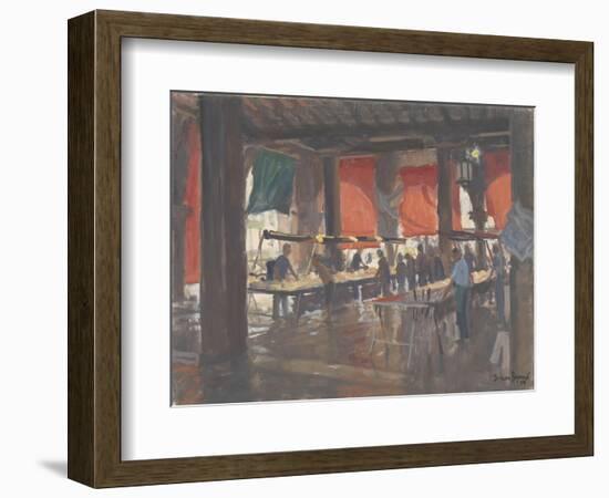 Fish Market, Venice, 2009-Julian Barrow-Framed Giclee Print