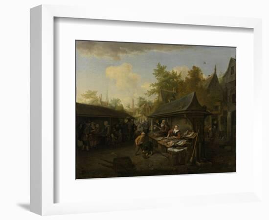 Fish Market-Cornelis Dusart-Framed Art Print