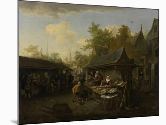 Fish Market-Cornelis Dusart-Mounted Art Print