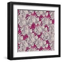 Fish Mirage Berry-Sharon Turner-Framed Art Print