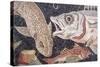 Fish Mosaic-null-Stretched Canvas