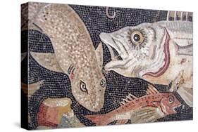 Fish Mosaic-null-Stretched Canvas