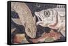 Fish Mosaic-null-Framed Stretched Canvas