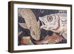 Fish Mosaic-null-Framed Art Print