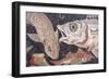 Fish Mosaic-null-Framed Art Print