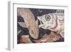 Fish Mosaic-null-Framed Art Print