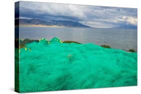 Fish net on the shore of Sayram Lake, Yining (Ghulja), Xinjiang Province, China-Keren Su-Stretched Canvas