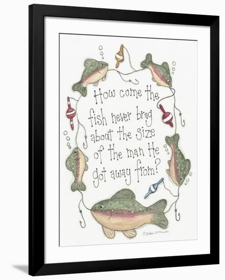 Fish Never Brag-Debbie McMaster-Framed Giclee Print