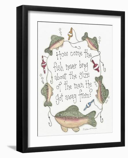 Fish Never Brag-Debbie McMaster-Framed Giclee Print