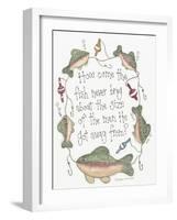 Fish Never Brag-Debbie McMaster-Framed Giclee Print