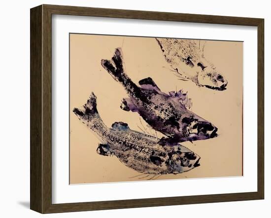 fish (oil on paper)-jocasta shakespeare-Framed Giclee Print