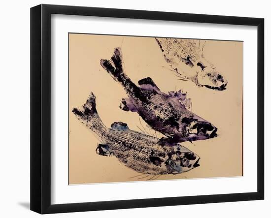 fish (oil on paper)-jocasta shakespeare-Framed Giclee Print