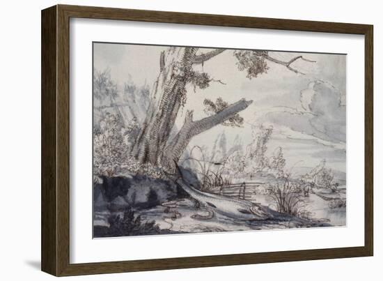 Fish on a Bank, 17Th Century-Francis Barlow-Framed Giclee Print