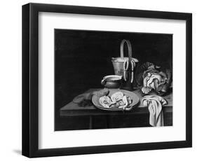 Fish on an Earthenware Plate-Reinier Coveyn-Framed Premium Giclee Print