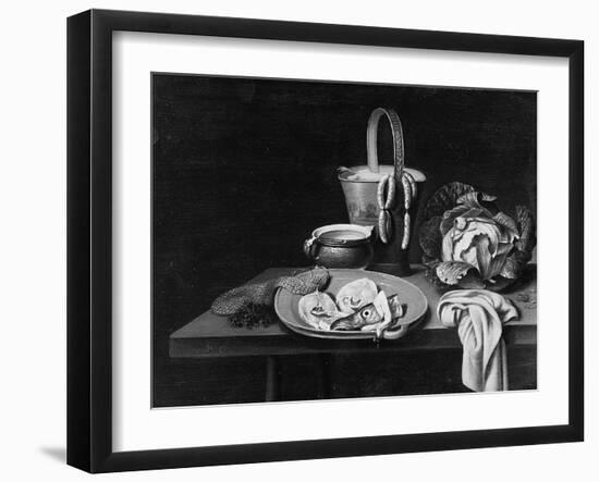 Fish on an Earthenware Plate-Reinier Coveyn-Framed Giclee Print