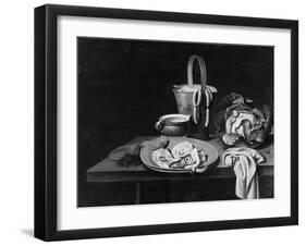 Fish on an Earthenware Plate-Reinier Coveyn-Framed Giclee Print