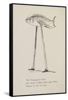 Fish On Stilts From Nonsense Botany Animals and Other Poems Written and Drawn by Edward Lear-Edward Lear-Framed Stretched Canvas