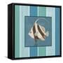 Fish on Stripes I-Elizabeth Medley-Framed Stretched Canvas