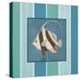 Fish on Stripes I-Elizabeth Medley-Stretched Canvas