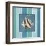 Fish on Stripes I-Elizabeth Medley-Framed Art Print