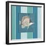 Fish on Stripes II-Elizabeth Medley-Framed Art Print