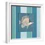 Fish on Stripes II-Elizabeth Medley-Framed Art Print