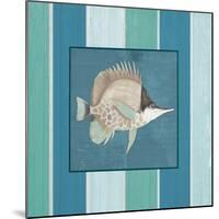 Fish on Stripes II-Elizabeth Medley-Mounted Art Print