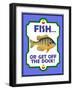 Fish or Get Off Dock-Mark Frost-Framed Giclee Print