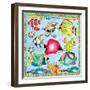 Fish Pattern-Ormsby, Anne Ormsby-Framed Art Print