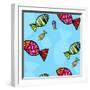 Fish Pattern-null-Framed Giclee Print