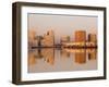 Fish Pier and South Boston from Logan Airport, Boston, Massachusetts, USA-Walter Bibikow-Framed Photographic Print