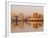 Fish Pier and South Boston from Logan Airport, Boston, Massachusetts, USA-Walter Bibikow-Framed Photographic Print