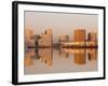 Fish Pier and South Boston from Logan Airport, Boston, Massachusetts, USA-Walter Bibikow-Framed Photographic Print