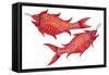 Fish Pisces, 1996-Jane Tattersfield-Framed Stretched Canvas