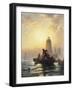 Fish Pond, Orient Bay, L. I, 1876-Edward Moran-Framed Giclee Print