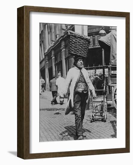 Fish Porters at Billingsgate Market, 1893-Paul Martin-Framed Photographic Print