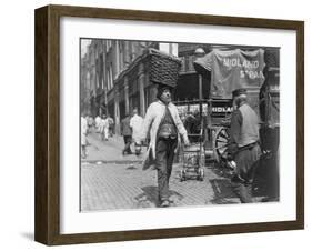 Fish porters at Billingsgate Market, London, 1893-Paul Martin-Framed Photographic Print