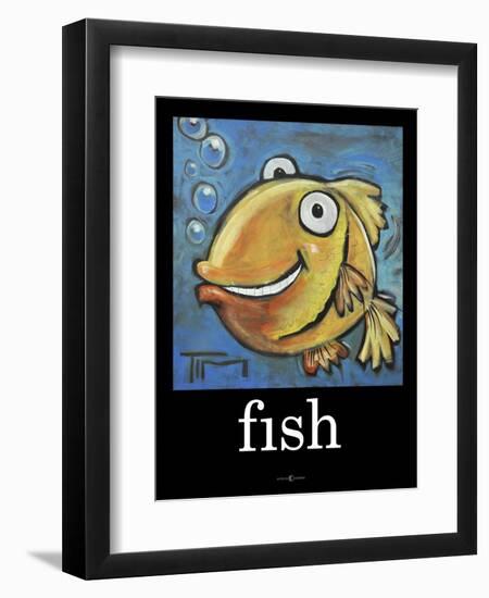 Fish Poster-Tim Nyberg-Framed Premium Giclee Print