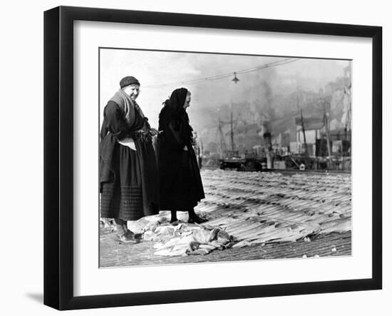 Fish Quay at North Shields-Staff-Framed Photographic Print