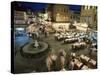 Fish Restaurants on the Pavement, Istanbul, Turkey-Simon Harris-Stretched Canvas