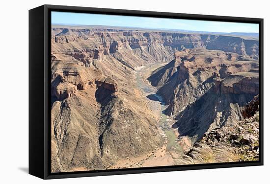 Fish River Canyon in Namibia-Grobler du Preez-Framed Stretched Canvas