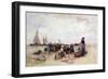 Fish Sale on the Beach-Bernardus Johannes Blommers-Framed Giclee Print