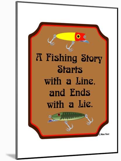 Fish Story Line Lie-Mark Frost-Mounted Giclee Print