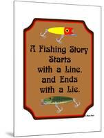 Fish Story Line Lie-Mark Frost-Mounted Giclee Print