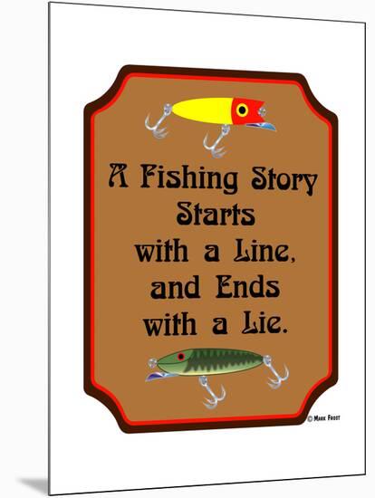 Fish Story Line Lie-Mark Frost-Mounted Giclee Print